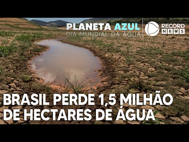 Brasil perde 1,5 milhão de hectares de água