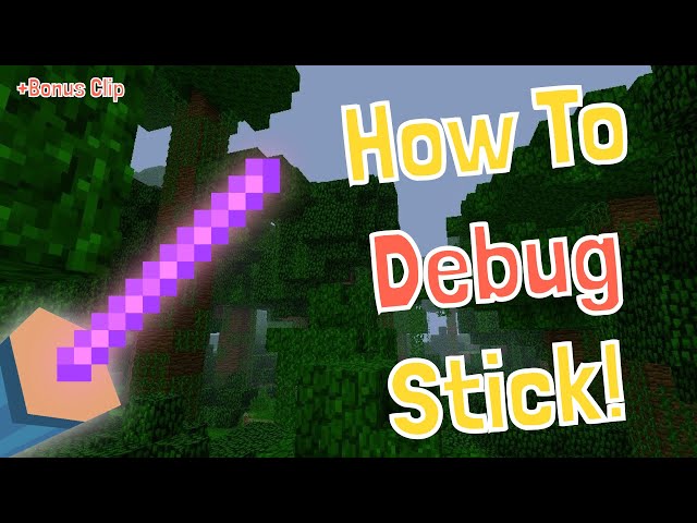 How To Get And Use The Minecraft Debug Stick! Minecraft Tutorial! Java