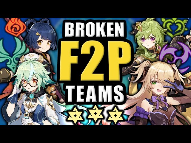 BUILD THESE F2P TEAM COMPS! ★Best Genshin Impact Teams & Characters Guide★