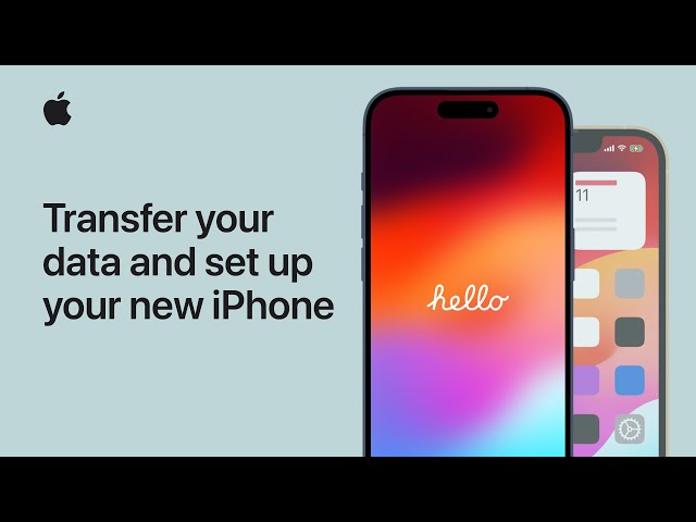 How to transfer your data and set up your new iPhone | Apple Support