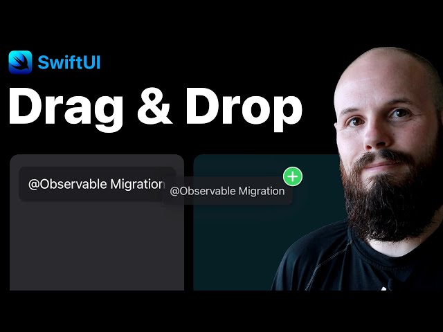 SwiftUI Drag and Drop with Transferable Custom Object