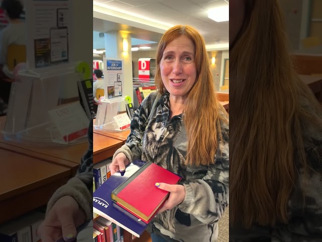 A heartwarming and unexpected act of kindness unfolds in a library.