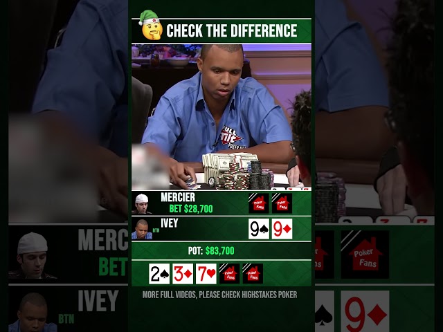 Difference Phil Ivey 39 #poker