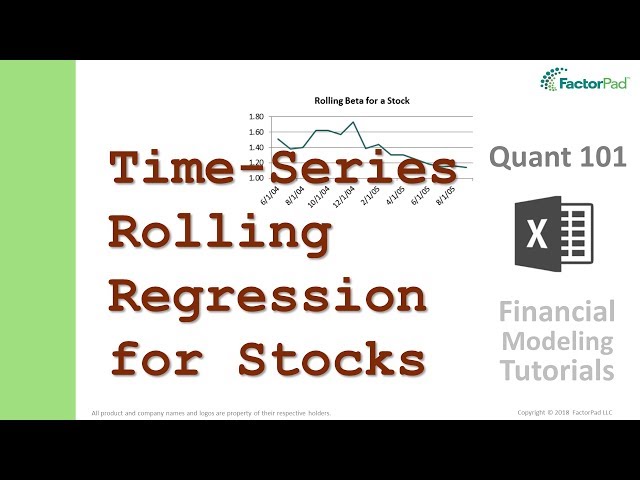 Time-series analysis of stock return regressions in Excel | Financial Modeling Tutorials