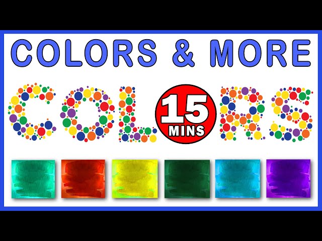 Learn Color Names | Educational Children's Video & Song | Kindergarten & Preschool Cartoon Animation