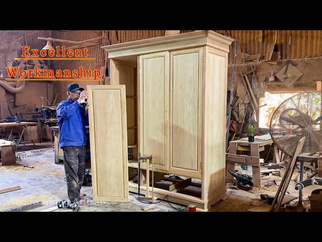 Extremely Skillful Skills Great Woodworking Machine - Makes A Very Sturdy Large Cabinet