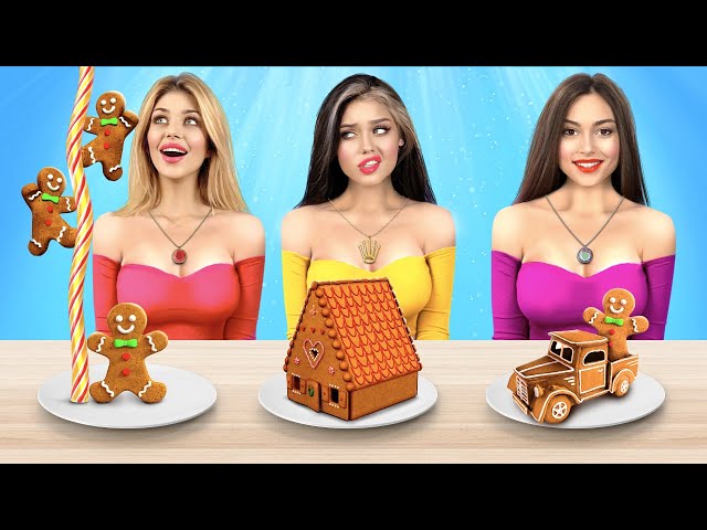 Big, Medium and Small GEOMETRIC SHAPES Food Challenge | Awkward Situations by RATATA BRILLIANT