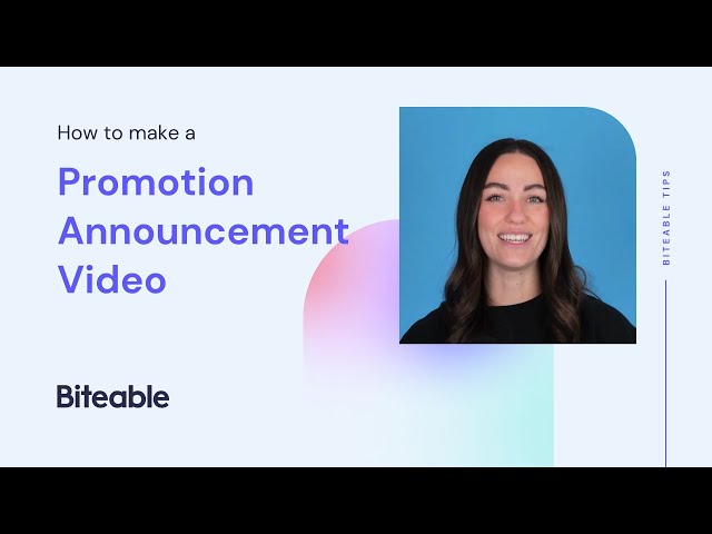 How to make a promotion announcement video
