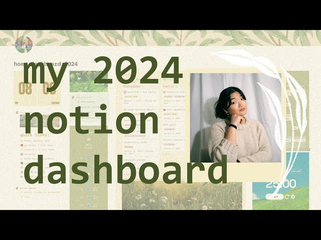 my 2024 notion dashboard ✿ adhd friendly digital planner + free template