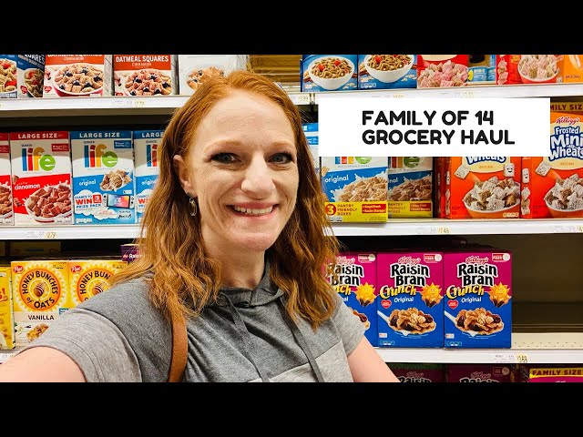 FAMILY OF 14 GROCERY HAUL