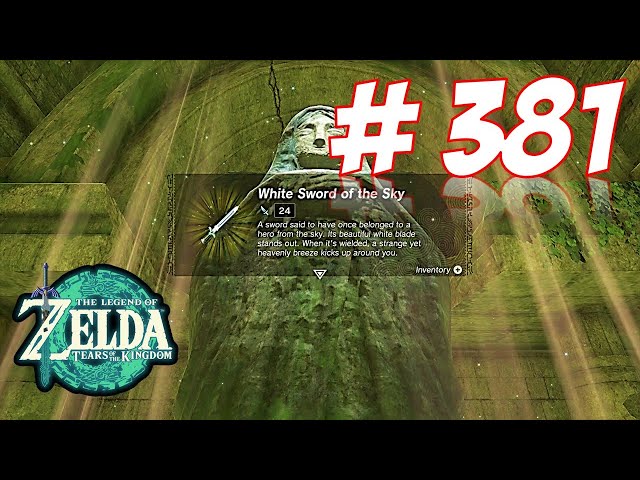 White Sword Of The Sky The Legend Of Zelda Tears of the Kingdom Gameplay Nintendo Switch