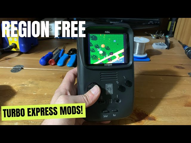 Region free Turbo Express! Repairing a badly damaged Turbo Express and adding region free gaming!