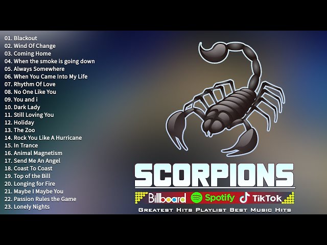 Scorpions Gold Greatest Hits Album- Best of Scorpions - Greatest Hits Slow Rock Ballads 708090s Vol1