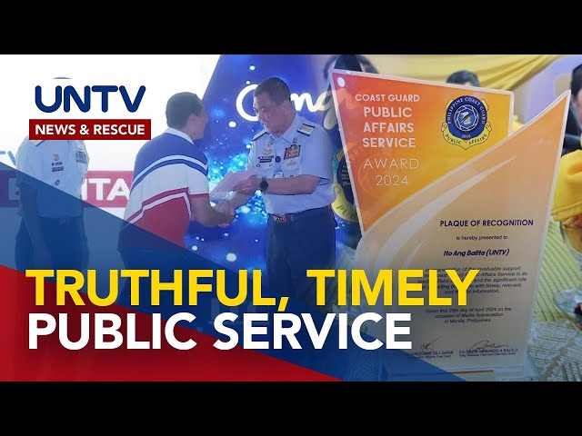 UNTV’s flagship program ‘Ito Ang Balita’ gets Public Affairs Service Award from PCG