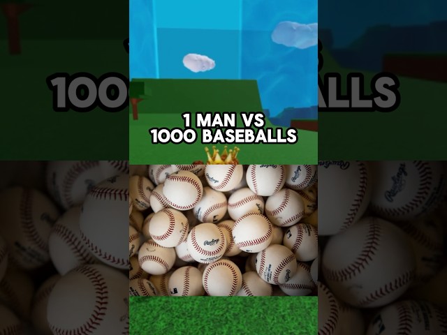 1 Man VS 1000 Baseballs
