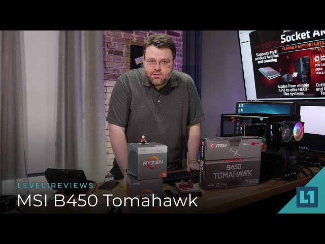 MSI B450 Tomahawk Socket AM4 Motherboard Review + Linux Test