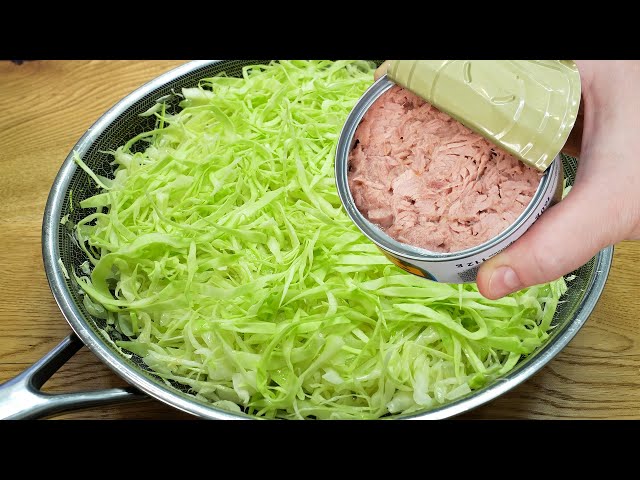 Do you have cabbage, canned tuna and potatoes at home❓ Top cabbage recipes❗ 3 ASMR cabbage recipes
