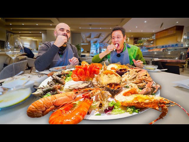 Best Portuguese Food!! 🦞 SEAFOOD MOUNTAIN + Lobster Rice in Matosinhos, Portugal!