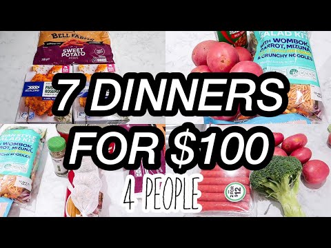 $100  7 Dinner Challenge