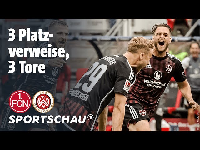 1. FC Nürnberg - Wehen Wiesbaden Highlights 2. Bundesliga, 4. Spieltag | Sportschau