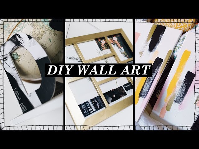 3 DIY WALL ART IDEAS - Pieces You ACTUALLY Want!! // Lone Fox