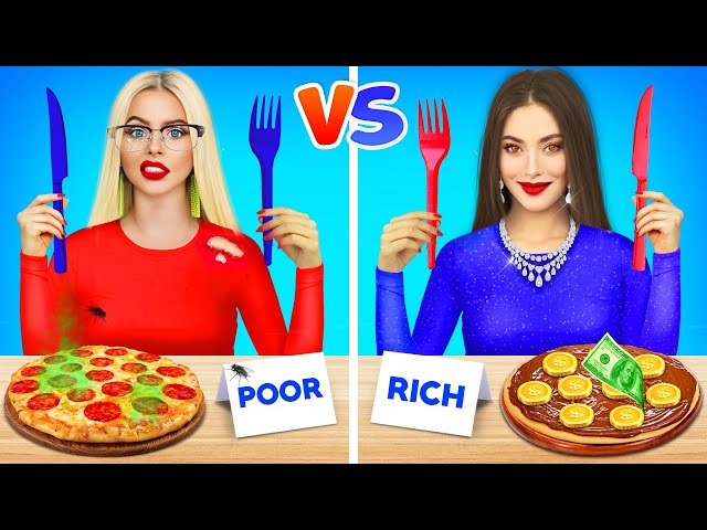 RICH Girl VS BROKE Girl || Crazy Situations and Challenges by RATATA POWER