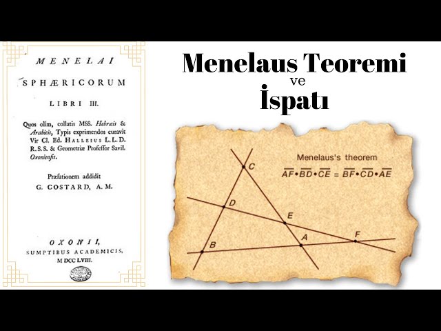 Menelaus Teoremi ve İspatı