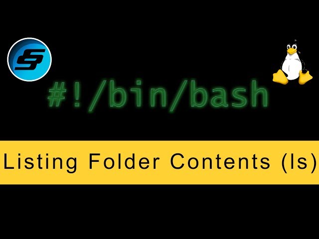 Listing Folder Contents (ls) - Bash Scripting