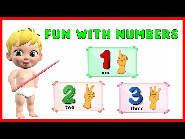 Learn 123 Numbers with Balls for Preschool & Kindergarten Children | Number Names Video for Kids