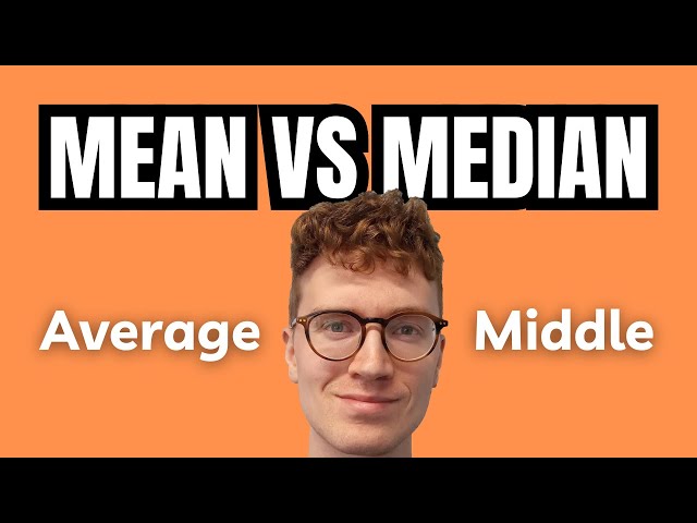 Mean VS Median Explained in 1 Minute