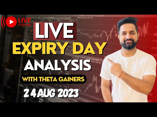 Live Expiry Day - BankNifty Nifty Day Trading | 24th aug 2023 | Theta Gainers | Live Trading