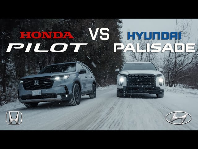 2024 Honda Pilot VS Hyundai Palisade Comparison Review // Which is the better 3 ROW SUVs?