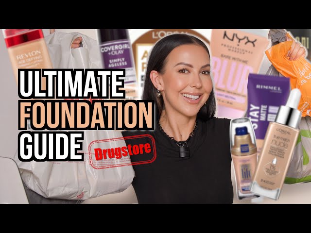 I Bought EVERY DRUGSTORE Foundation & TESTED them Back to Back