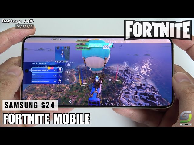 Samsung Galaxy S24 Fortnite Gameplay | Exynos 2400