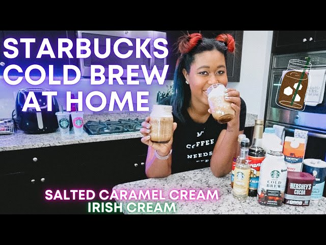 How to Make Starbucks Salted Caramel Cream and Irish Cream Cold Brew at Home