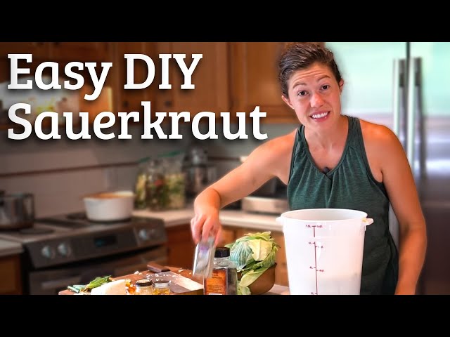 How to make Saurkraut! 3 ingredients towards better health