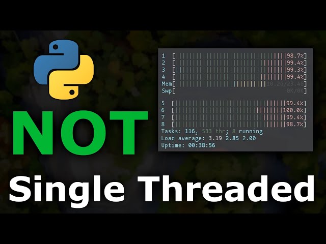 Python is NOT Single Threaded (and how to bypass the GIL)