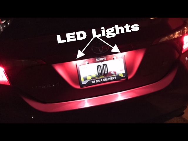 How to change license plate lights on 2014-2017 toyota corolla