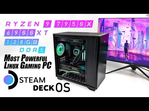 This Ryzen 7000 Steam Deck OS PC Is So Fast Hands The Most Powerful Linux Gaming PC