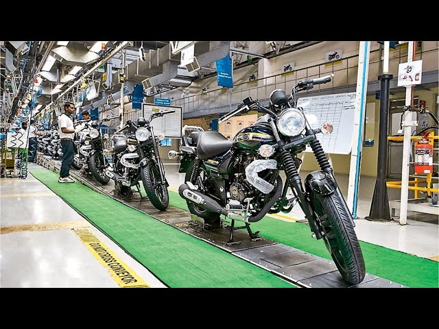 Bajaj Motorcycles production - two wheeler manufacturing in India