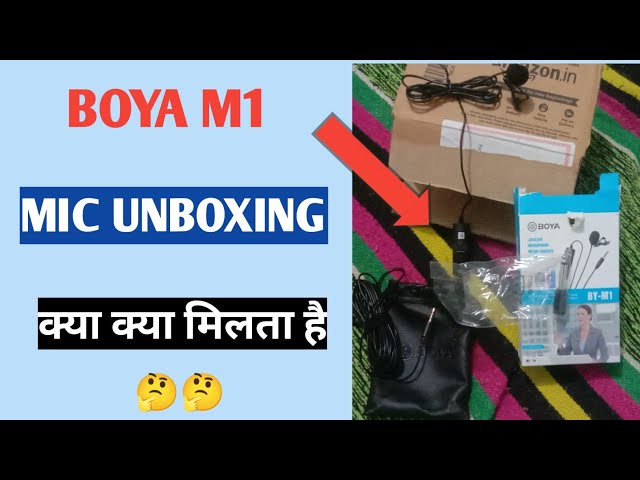Boya M1 mic unboxing/ review video ! boya mic ka use kaise kare ! #boya_mic || technical Feedback
