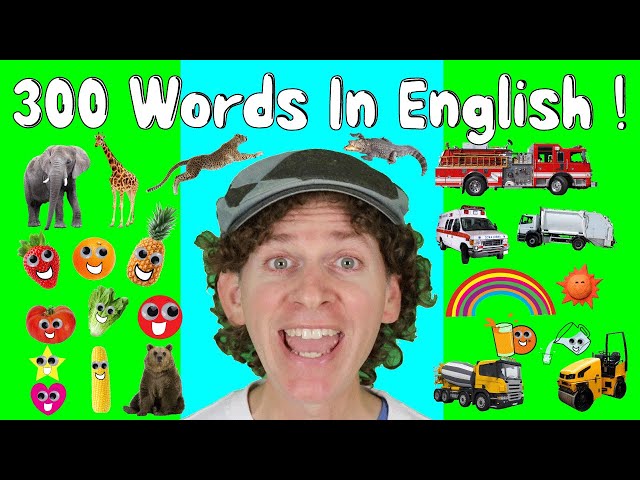 300 Words in English Chants | My First Words Series | Numbers, Colors, Animals, Vehicles, Verbs