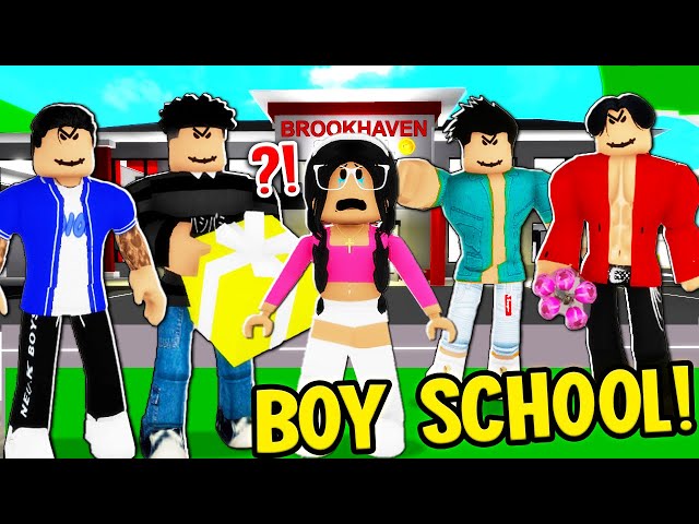 LAST GIRL in SLENDER SCHOOL: The MOVIE (Roblox Brookhaven RP)