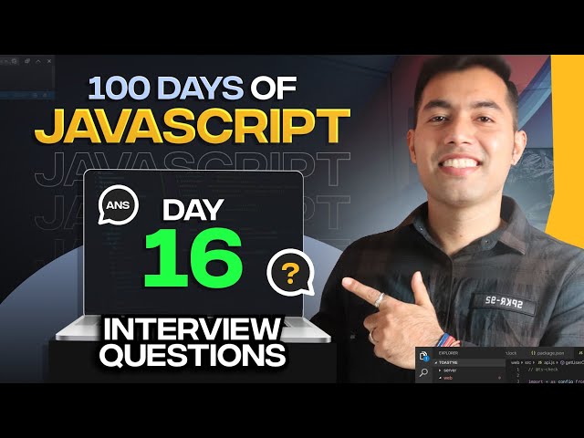 100 Days of JavaScript Coding Challenges || Day #16