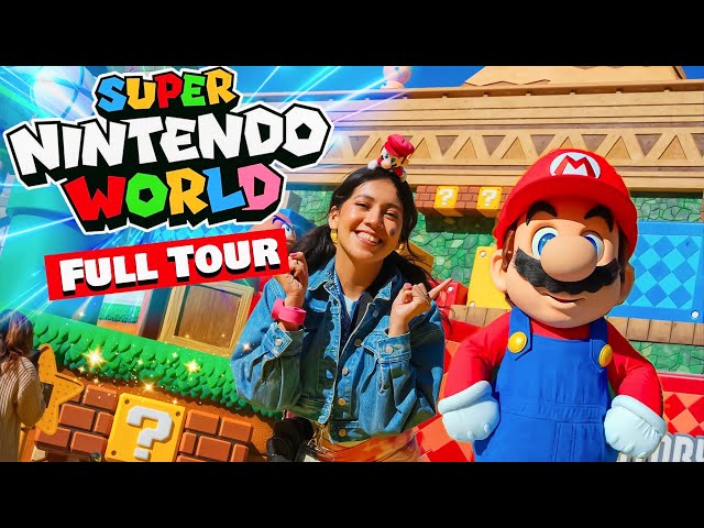 Super Nintendo World FULL TOUR at Universal Studios Hollywood | It was Awesome!