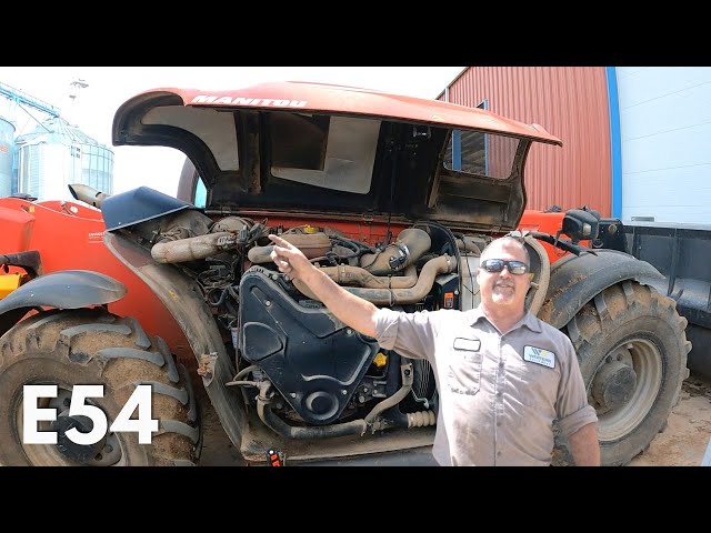 Larry's Life E54 | Working on a Manitou MLT Telehandler with John Deere Engine Throwing Exhaust Code