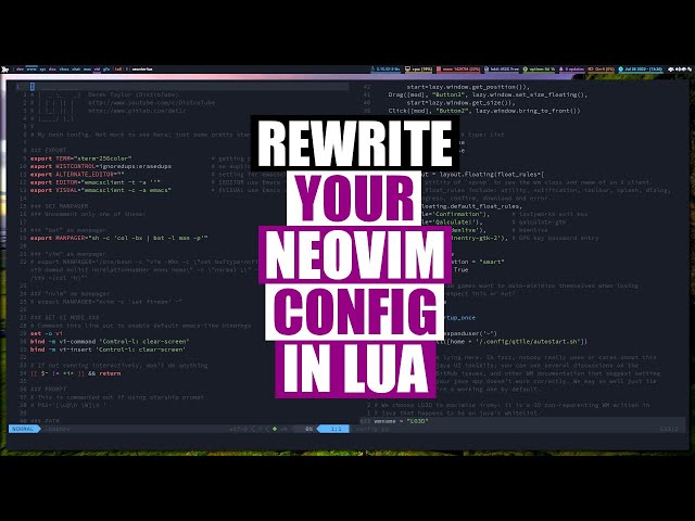 Configuring Neovim With Lua (It's Easy!)