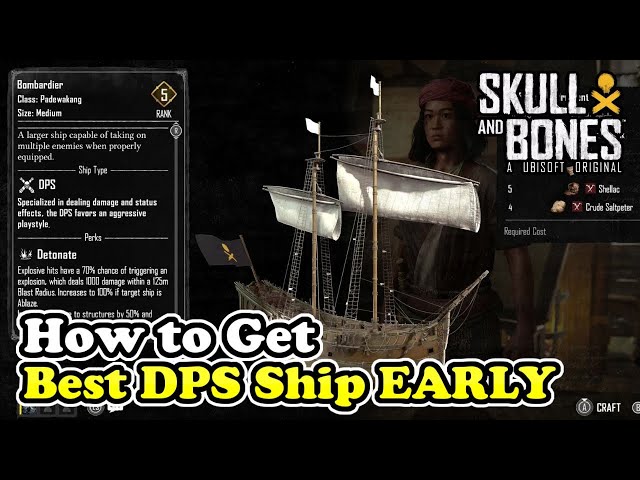 How to Get the Best DPS Ship EARLY in Skull and Bones (Bombardier Padewakang Ship)