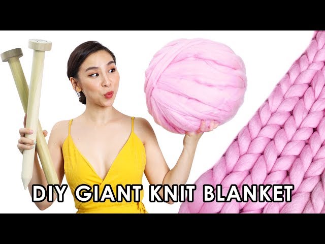 DIY Giant Knit Blanket - Tina Tries It