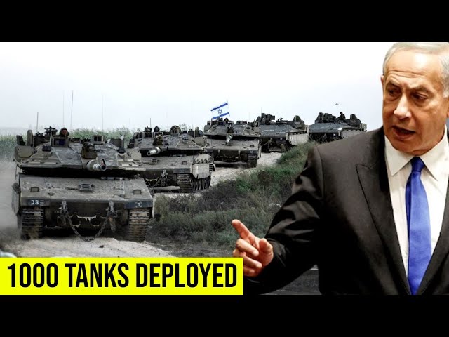 IDF continues preparations for ground invasion and deploys almost 1000 tanks at Gaza's border.